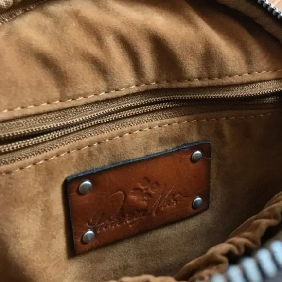 Patricia Nash Turquoise Embossed Round Crossbody Bag - Picture 6 of 6